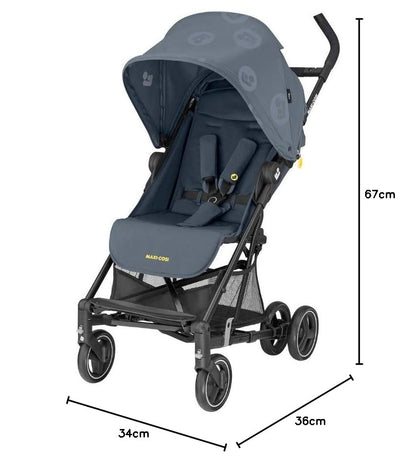Maxi-Cosi Mara Buggy, sehr leichter und kompakter Kinderbuggy mit 3 Liegepositionen, geeignet ab der Geburt bis ca. 4 Jahre (max. 22 kg), Brave Graphite