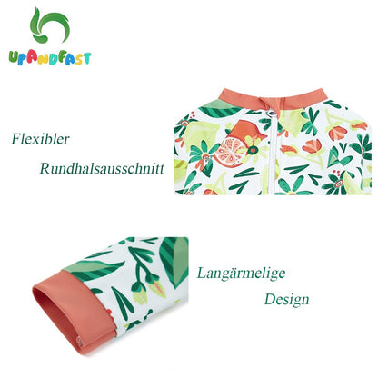 upandfast Baby Swimsuit with Buttons UV Protection Swimwear for Baby Girls 