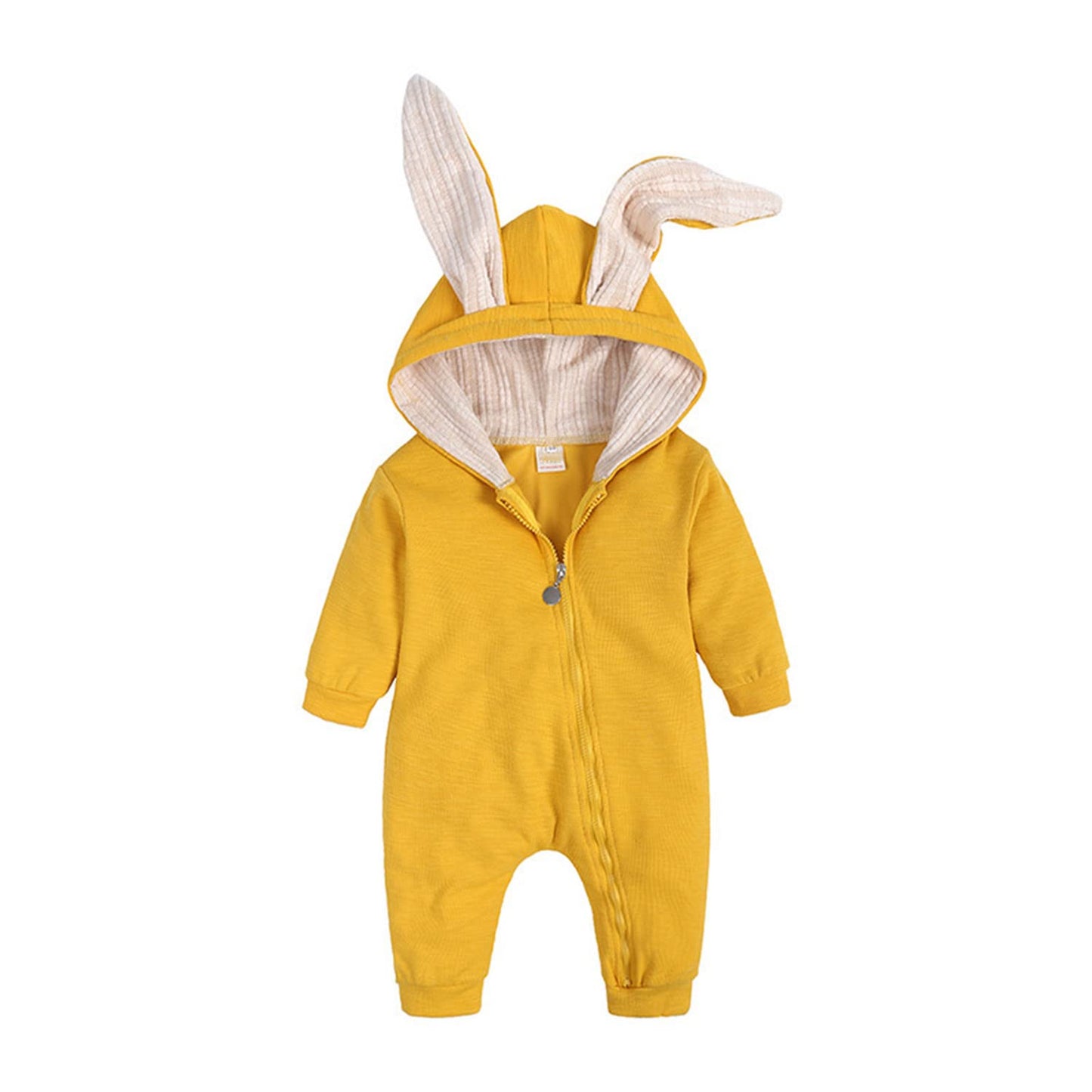 Kleinkind Baby Jungen Mädchen Baumwolle Strampler Langarm Mit Kapuze Reißverschluss Overall Body Baby Herbst Kleidung Pyjamas Outfit