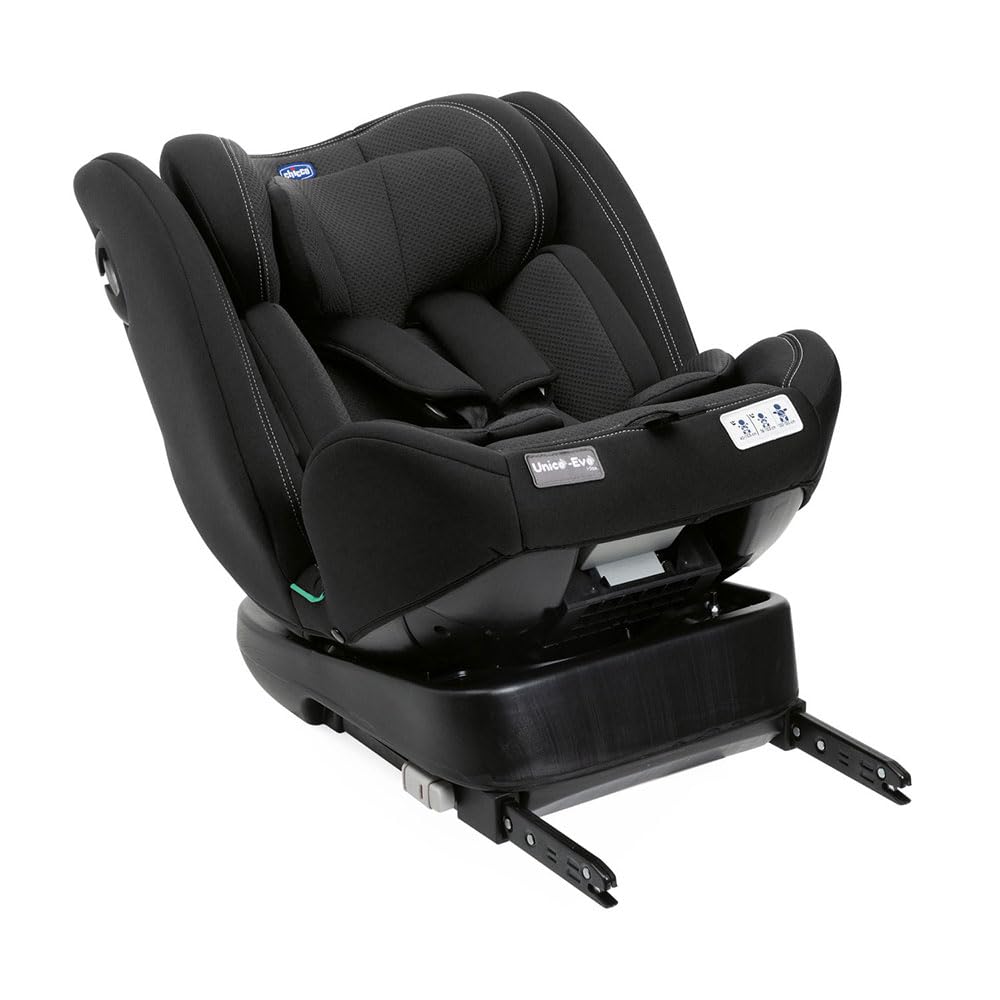 Chicco Unico Evo I-Size, Kindersitz 0-36 Kg, für Kinder von 40 bis 150 cm, homologiert ECE R129/03, Isofix 360° drehbar und neigbar, Gruppe 0+/1/2/3 von 0 bis 12 Jahren, Schwarz - Meloni2