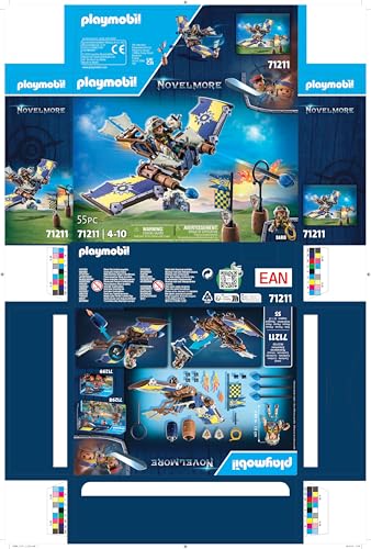 PLAYMOBIL Novelmore 71642 Arwynns Castle, Knight's Castle, Includes Three Knights and Numerous Accessories for Realistic Battles, Action-packed Toy for Children from 4 Years