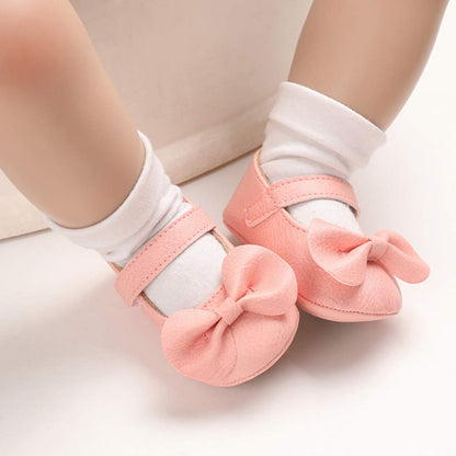 LACOFIA Babyschuhe Mädchen rutschfest Bowknot Prinzessin Krabbelschuhe