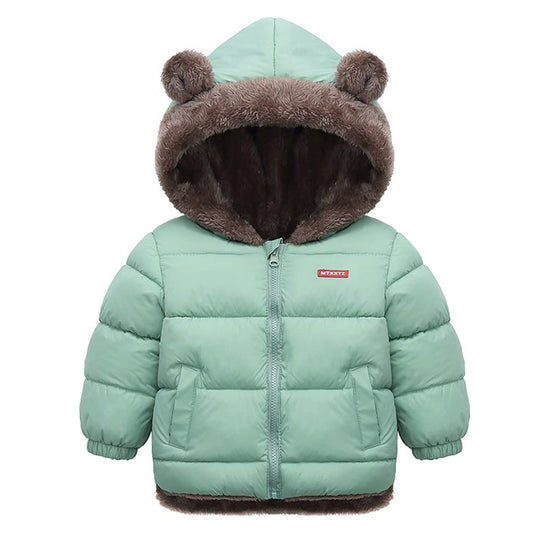 Baby Winter Fleece Coat Kids Boys Jacket Outwear Girls Padded Clothing