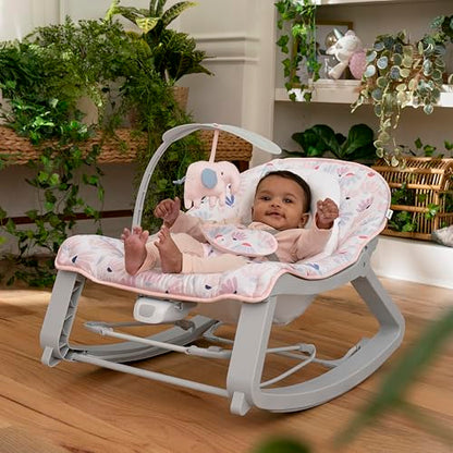 Ingenuity, Keep Cozy 3 in 1 Grow with me Wippe Weaver mit Vibrationen, 2 Liegepositionen und 3 Wippfunktionen, mehrfarbig