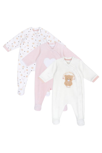 Chicco Baby Mädchen Pyjama-Set (3er-Pack)