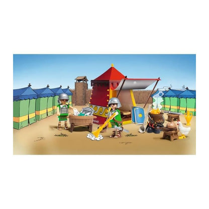 PLAYMOBIL Asterix 71542 Roman Camp, Exciting Conquest of the Camp by the Gauls, Includes Magic Potion for More Body Strength, Detailed Toy for Children from 5 Years