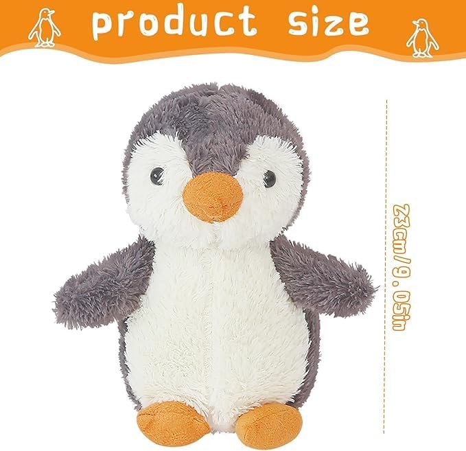 Auirshiky Cuddly Toy Penguin Plush Toy for Children, Penguin Soft Toy, Plush Toy, Cushion Penguin Toy, Penguin Plush Cushion for Birthday, Valentine's Day, Christmas 