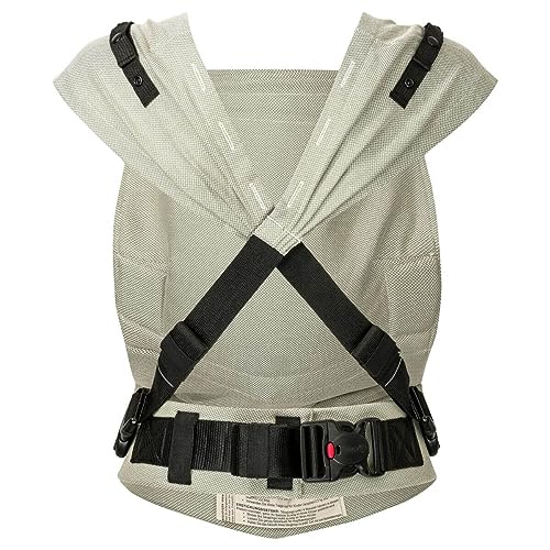 Hoppediz Babytrage Primeo, für Neugeborene ab Geburt, Bauchtrage, Rückentrage, 100% Bio-Baumwolle, Djerba