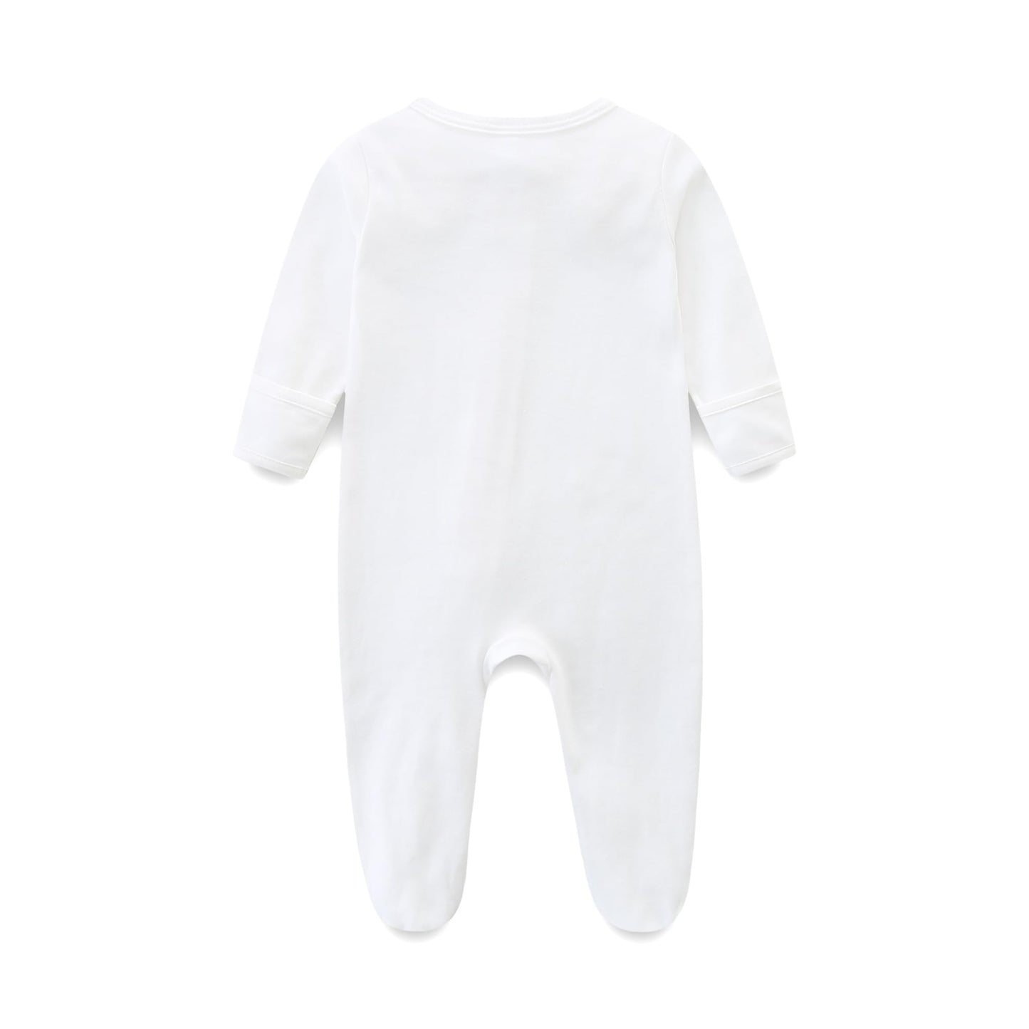 Baby Schlafanzug, Baby Strampler, Neugeborene Strampler Doppelreißverschluss, Baumwolle Langarm Schlafanzug Neugeborene, Schlafstrampler Pyjam Kleidung für Junge Mädchen 0-3 Monate