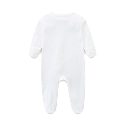 Baby Schlafanzug, Baby Strampler, Neugeborene Strampler Doppelreißverschluss, Baumwolle Langarm Schlafanzug Neugeborene, Schlafstrampler Pyjam Kleidung für Junge Mädchen 0-3 Monate