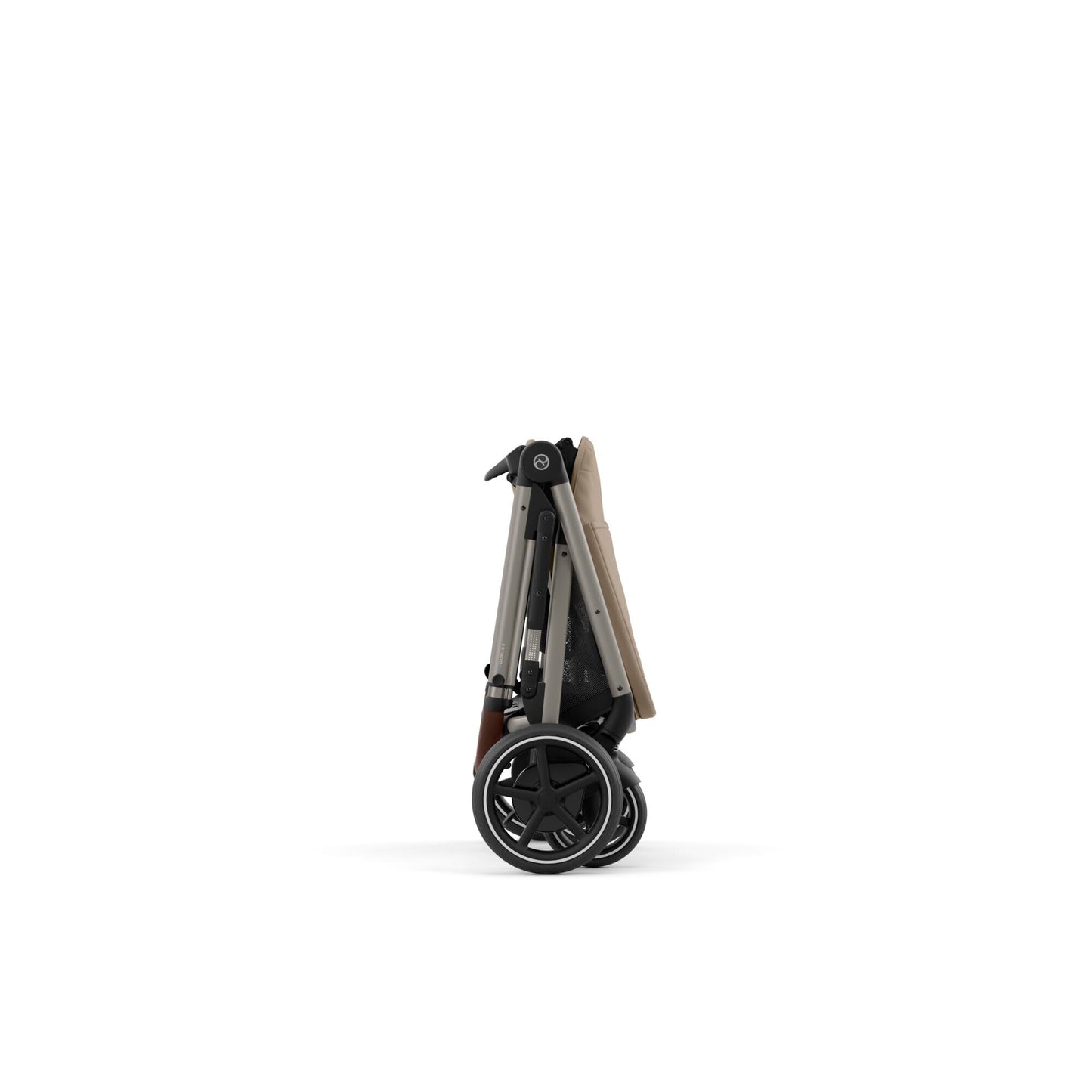 CYBEX Gold Kinderwagen e-GAZELLE S, Ab Geburt bis ca. 4 Jahre, Max. 22 kg (Single-Modus) / 2x 22 kg (Duo-Modus), All-in-1-System mit E-Antrieb und 20+ Konfigurationen, Stone Grey