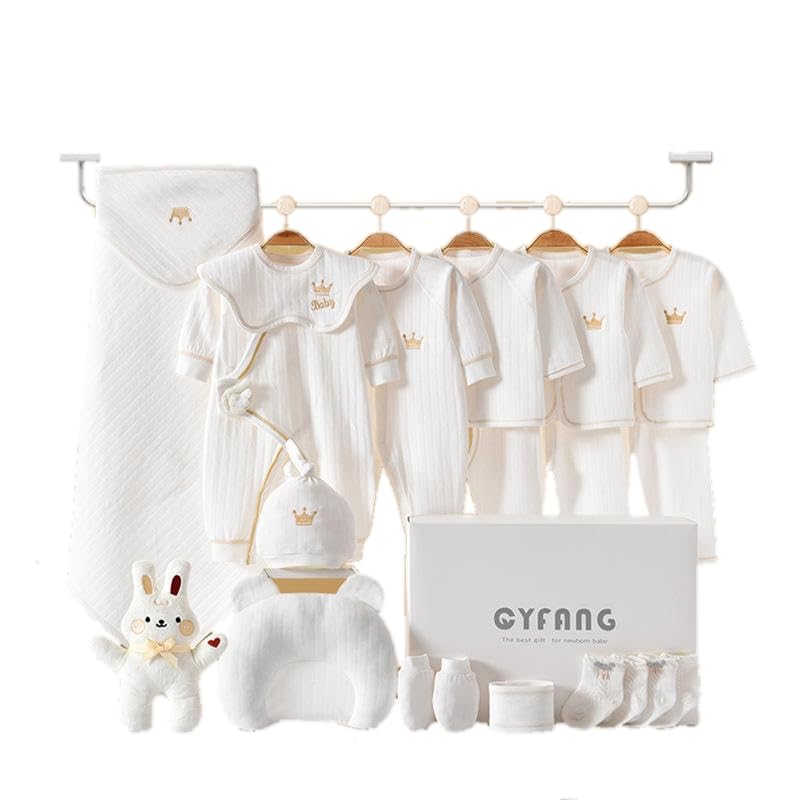 Passt! Baby Clothing Set Complete Gift Set Girls Boys Newborn First Equipment 20 Pieces 100% Cotton 0-6 Months