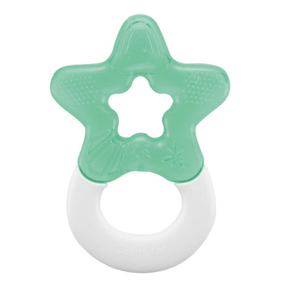Dentistar Kühlbeißring 2er-Set – Beißring Baby ab 3 Monate – Kühlende Zahnungshilfe und Beißspielzeug für Babys und Kleinkinder - BPA frei - Türkis