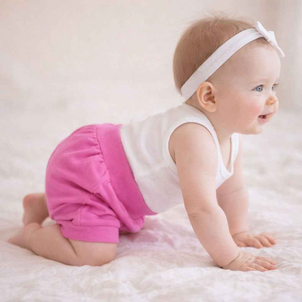Baby Mädchen Sommer Shorts aus Baumwolle Kurze Hosen