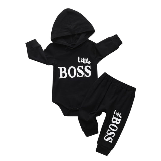 Baby Kleidung Set Baby Boys Hoodie Kleidung Long Sleeve Letter Print Top + Pants