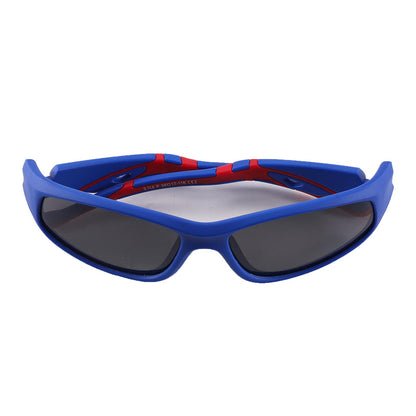 Hifot Sonnenbrille Kinder Polarisierte Sportbrille für Jungen und Mädchen UV400 Schutz gegen UltravioletteFahrradbrille Silikon Sonnenstrahlen Alter 3-12 Jahre
