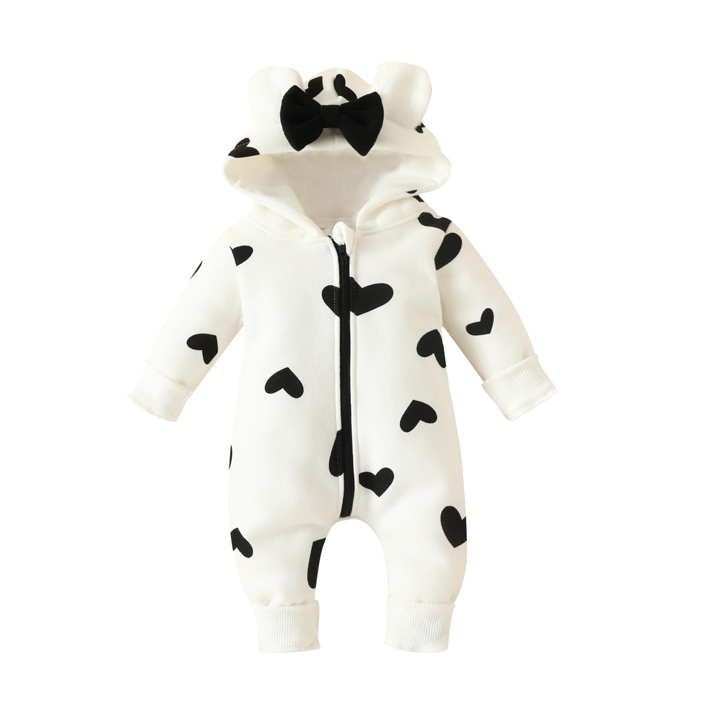 Baby Strampler Neugeborenen Herbst Winter Overall Kleinkind Tier Kostüm Overall mit Kapuze Langarm Bodysuit für Baby Mädchen Jungen Kuscheln