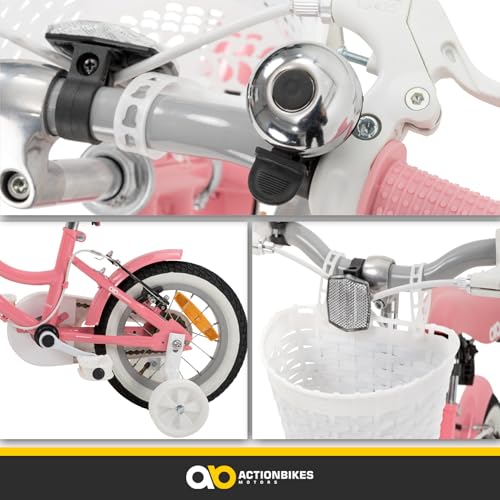 Actionbikes Kinderfahrrad Starlight | 12 16 20 Zoll - V-Brake Bremsen - Fahrrad für Kinder von 2-9 Jahren - Schutzblech v. / h - Kinder Fahrrad für Mädchen & Jungen - Fahrräder - Bicycle - Kinderrad - Meloni2