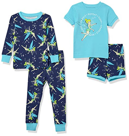 Essentials Disney | Marvel | Star Wars Baby und Mädchen Pyjama-Set, 4-Teilig (Zuvor Spotted Zebra)