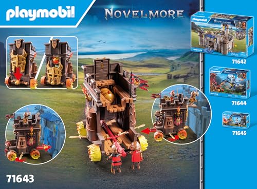 PLAYMOBIL Novelmore 71642 Arwynns Castle, Knight's Castle, Includes Three Knights and Numerous Accessories for Realistic Battles, Action-packed Toy for Children from 4 Years