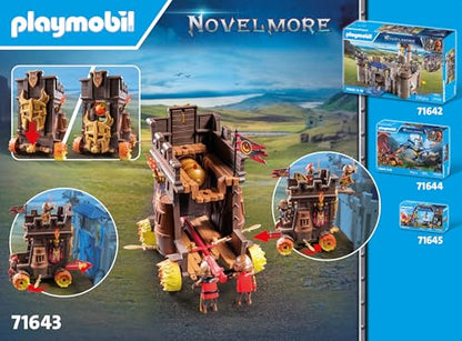 PLAYMOBIL Novelmore 71642 Arwynns Castle, Knight's Castle, Includes Three Knights and Numerous Accessories for Realistic Battles, Action-packed Toy for Children from 4 Years