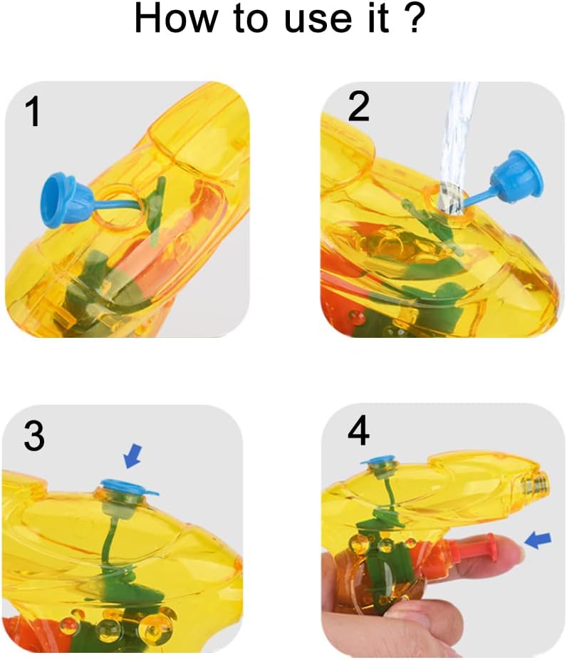 12 Stück wasserpistole klein Mini wasserspritzpistole Kinder spritzpistole Wasser hundeerziehung Sommer Spielzeug Garten Pool Party Mitgebsel für Kinder