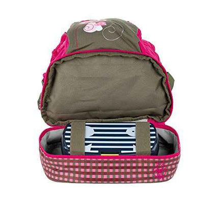 LÄSSIG Children's Backpack Nursery Bag with Chest Strap 6.5 L from 3 Years, Adventure Tractor, Kids Backpack