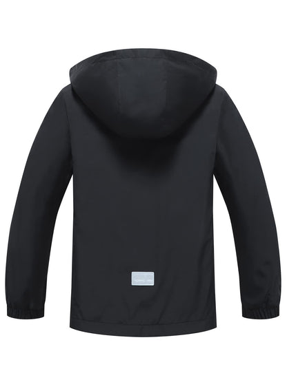 ALXHUTE Kinder Regenjacke Wassersäule Jungen Mädchen Übergangsjacke Funktionsjacke mit Kapuze