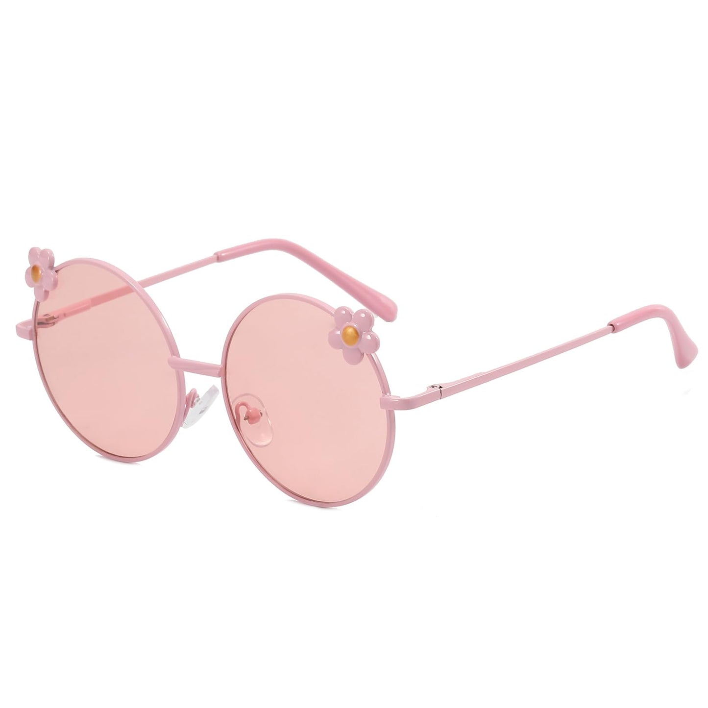 Hifot Sonnenbrille Kinder für Mädchen, Kinder Pilotenbrille mit Edelstahl Metall Gestel Kleinkind Sonnenbrille Kinder Sonnenbrillen 3-12jahre