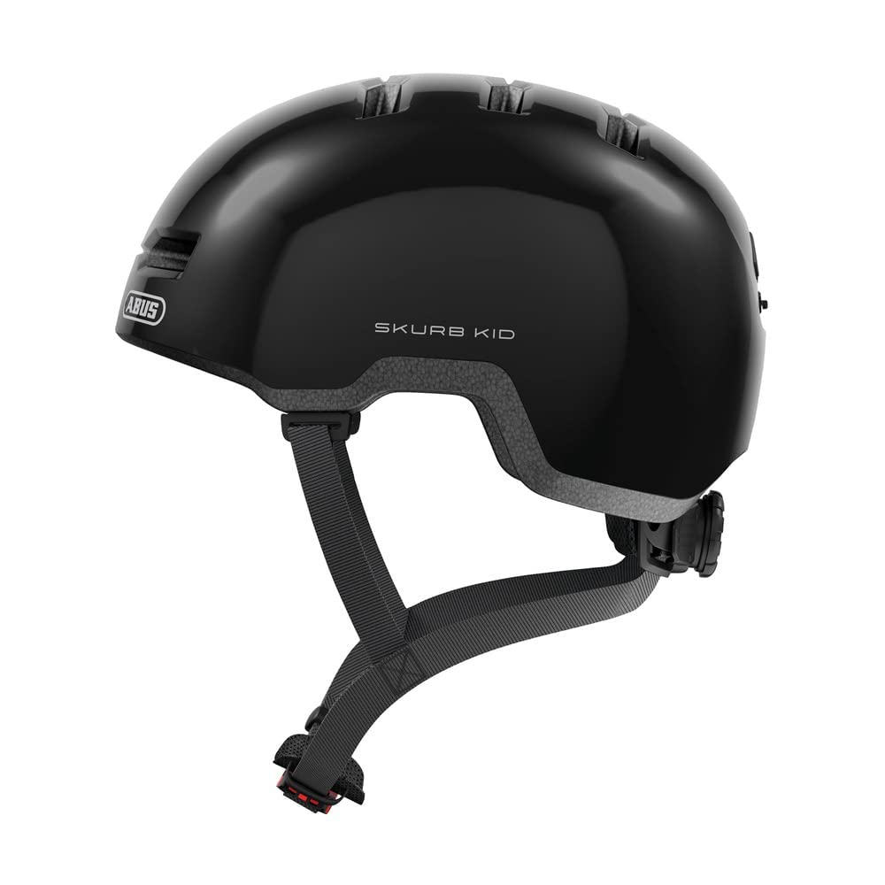 ABUS Skurb Kid Children's Helmet - Robust Bicycle Helmet in Skater Look with Space for a Braid and Various Designs - for Girls and Boys