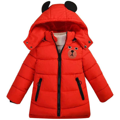 Sxshun Boy's Winter Jacket with Removable Hood Thickened Outdoor Jacket Winter Coat Down Jacket