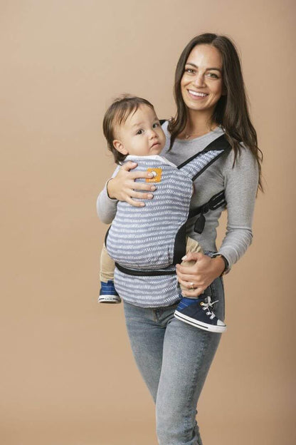 Tula Lite Babytrage und Babytrage-Tasche in Einem, Leicht Kompakt Ergonomisch, Bauchtrage Rückentrage Reise Babytrage, Discover