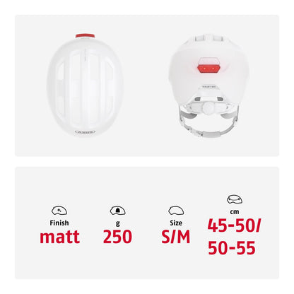ABUS Kinderhelm Smiley 3.0 ACE LED - Fahrradhelm mit Licht