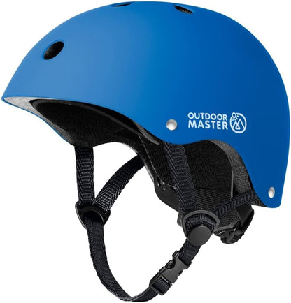 OutdoorMaster Youth &amp; Kids Bike Helmet - Adjustable Multi-Sport Skateboard Helmet with Removable Liners for Balance Bike, Toddler Scooter, ONE Wheel Hoverboard 