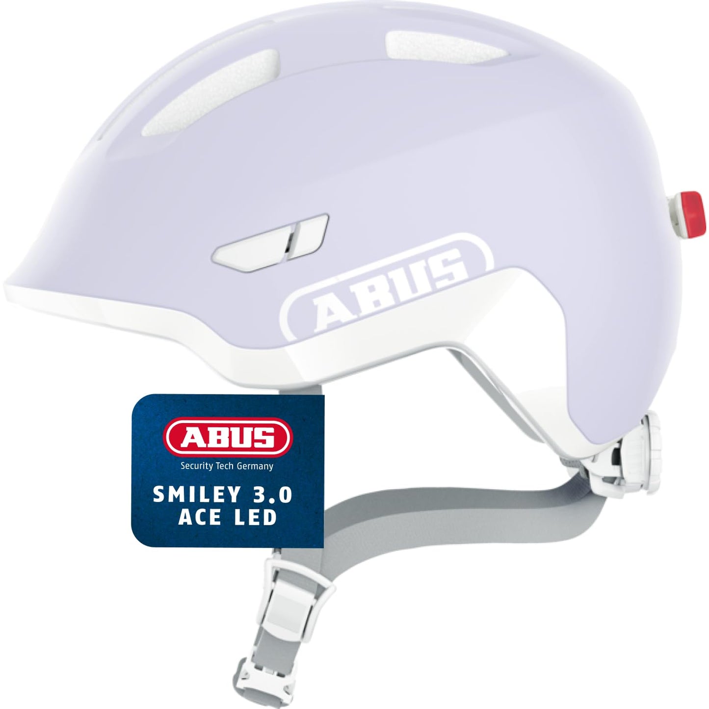 ABUS Kinderhelm Smiley 3.0 ACE LED - Fahrradhelm mit Licht