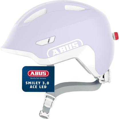 ABUS Kinderhelm Smiley 3.0 ACE LED - Fahrradhelm mit Licht