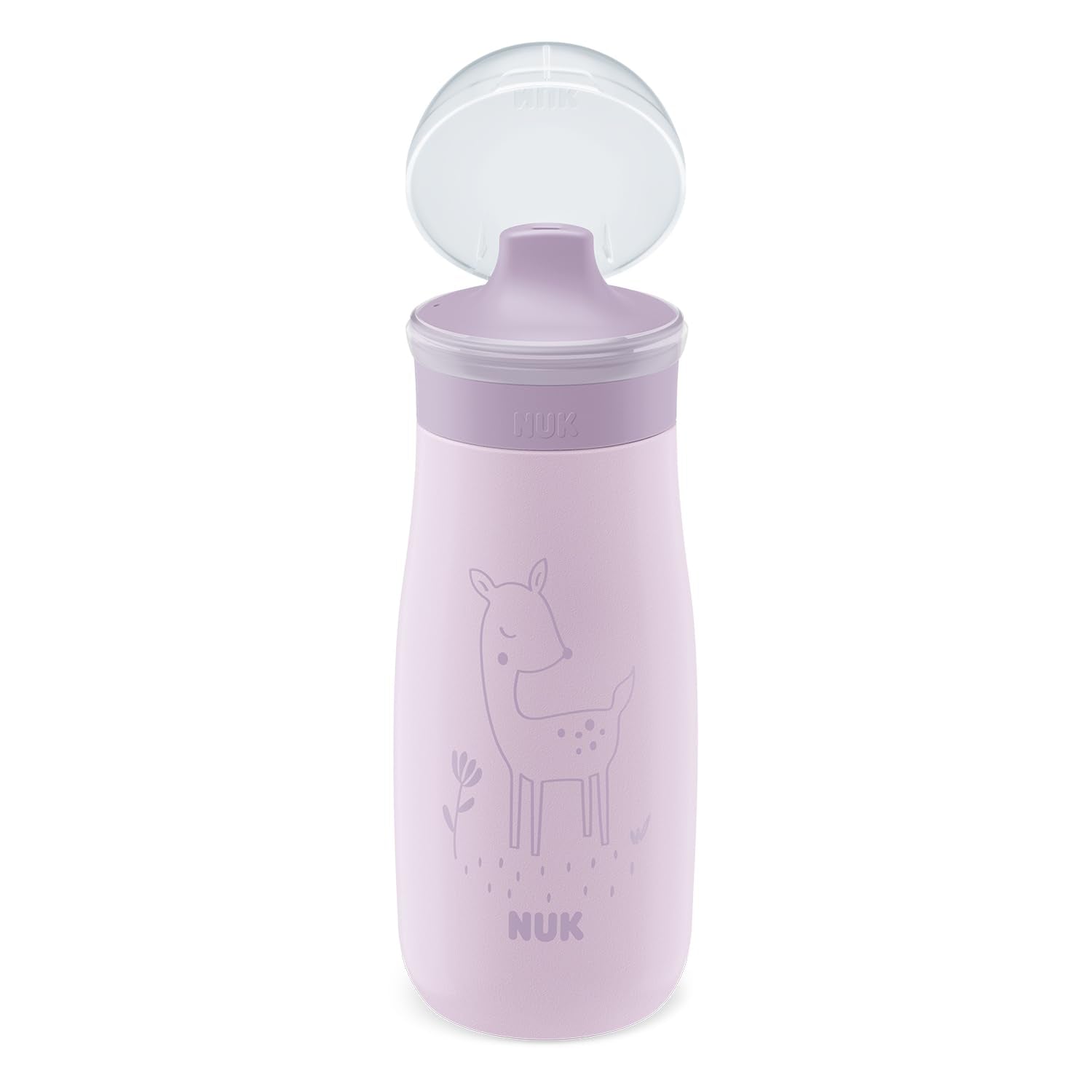 NUK Kiddy Cup Night Trinklernflasche | Schnabeltasse mit Leuchteffekt | 12+ Monate | Auslaufsicher mit harter Trinktülle | Clip und Schutzkappe | BPA-frei | 300 ml | Planeten (blau), 10255678 - Meloni2