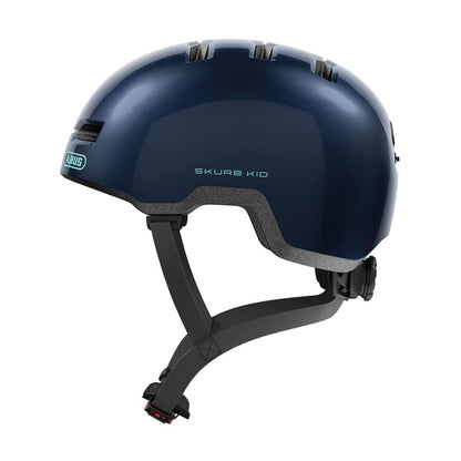 ABUS Skurb Kid Children's Helmet - Robust Bicycle Helmet in Skater Look with Space for a Braid and Various Designs - for Girls and Boys