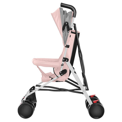 Kinderbuggy, Klein Zusammenklappbar Kinderwagen,Rücken und Fußstützenverstellung,Hinterradbremse,5-Punkt-Gurt,Einfaches Ein-Hand-Falten,Baby Reisebuggy