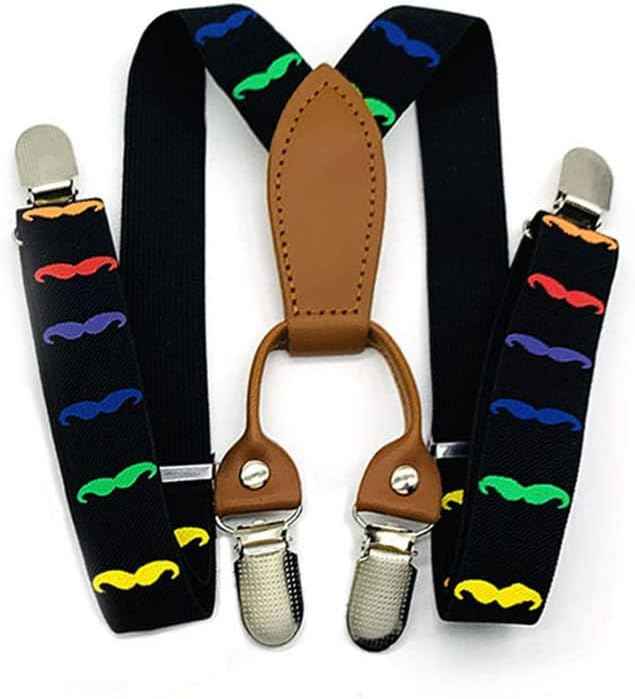 Pack of 2 Children's Braces 4 Clips Y-Shape – 2.5 cm Wide
