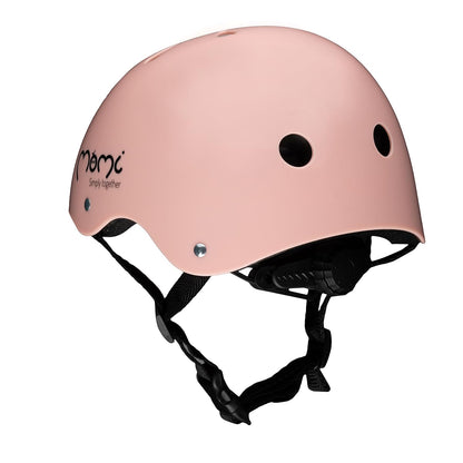 MoMi Mimi children's helmet, adjustable, head circumference 47–58 cm (1-4 years), shock- and impact-resistant bicycle helmet for children, 11 ventilation openings, foam padding, adjustable chin strap 