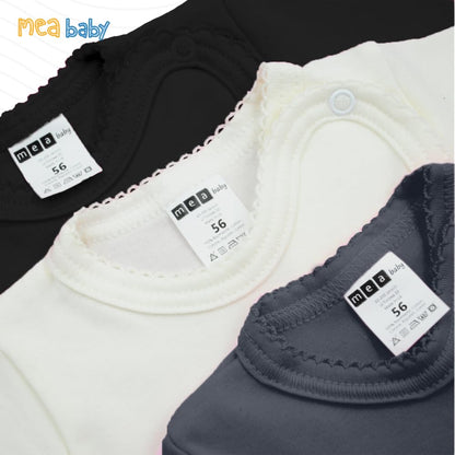 MEA BABY Unisex Baby Wickelshirt Wickeljacke Langarm, 100% Baumwolle im 5er Pack. Wickelshirt für Mädchen, Wickelshirt für Junge