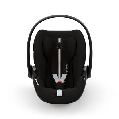 CYBEX Gold Babyschale Cloud G i-Size Comfort, Inkl. Neugeboreneneinlage, Ab Geburt bis ca. 24 Monate, Für Kinder ab 40 cm bis 87 cm, Max. 13 kg, Moon Black
