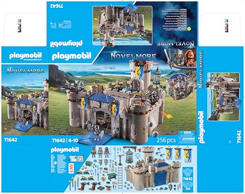 PLAYMOBIL Novelmore 71642 Arwynns Castle, Knight's Castle, Includes Three Knights and Numerous Accessories for Realistic Battles, Action-packed Toy for Children from 4 Years