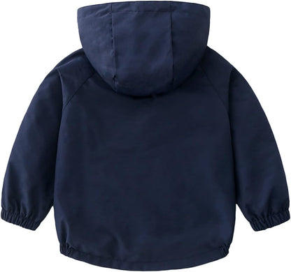 Volunboy Baby Kapuzen Jackets, Jungen Langarm Winddicht Mantel Cartoon Aufdruck Jacken