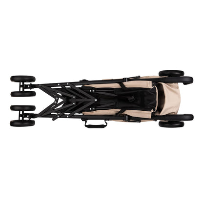MoMi AKIRA Kinderbuggy Kinderwagen ab 6 Monaten (bis 15 kg), verstellbarer 5-Punkt-Sicherheitsgurt, Babytasche, Einkaufskorb, Regen- und Insektenschutz.