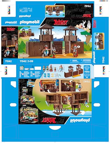 PLAYMOBIL Asterix 71542 Roman Camp, Exciting Conquest of the Camp by the Gauls, Includes Magic Potion for More Body Strength, Detailed Toy for Children from 5 Years