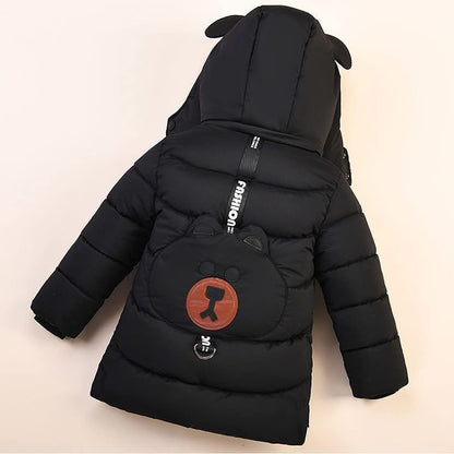 Sxshun Boy's Winter Jacket with Removable Hood Thickened Outdoor Jacket Winter Coat Down Jacket