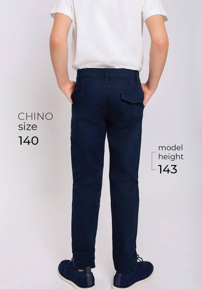 bonolo Chino Hosen für Jungen aus 100% Baumwolle mit Taschen - Stylischer Komfort für Jeden Anlass Marineblau Chinos