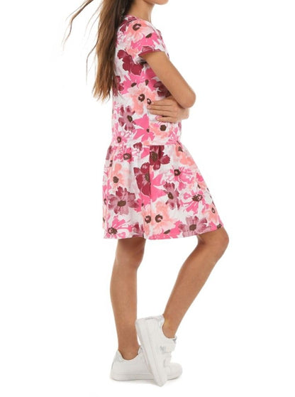 Dykmod Mädchen Kleid Blumen Sommerkleid Muster Sommer Frühling Kinder